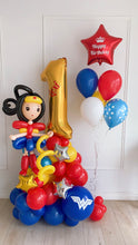 Load image into Gallery viewer, Wonder Woman Balloon Set
